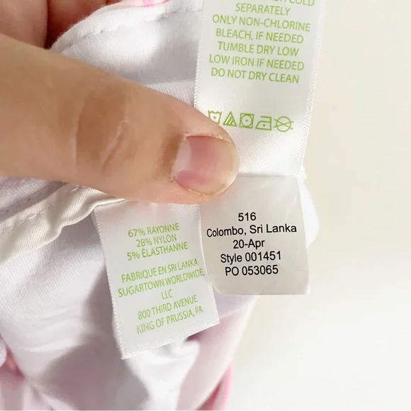 Lilly Pulitzer Jayne Knit Shorts Pelican Pink Sea Cups Print 7” Inseam Size 14 - Picture 11 of 11